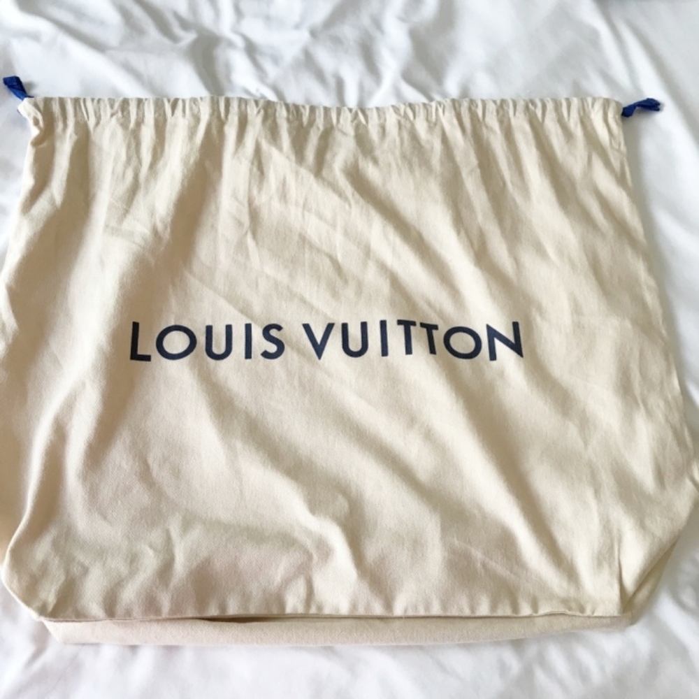 Authentic Louis Vuitton Drawstring large dust bag